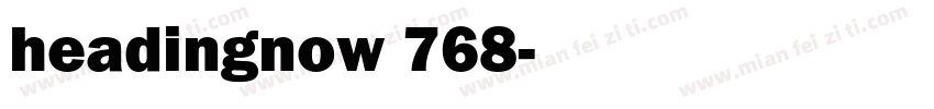 headingnow 768字体转换